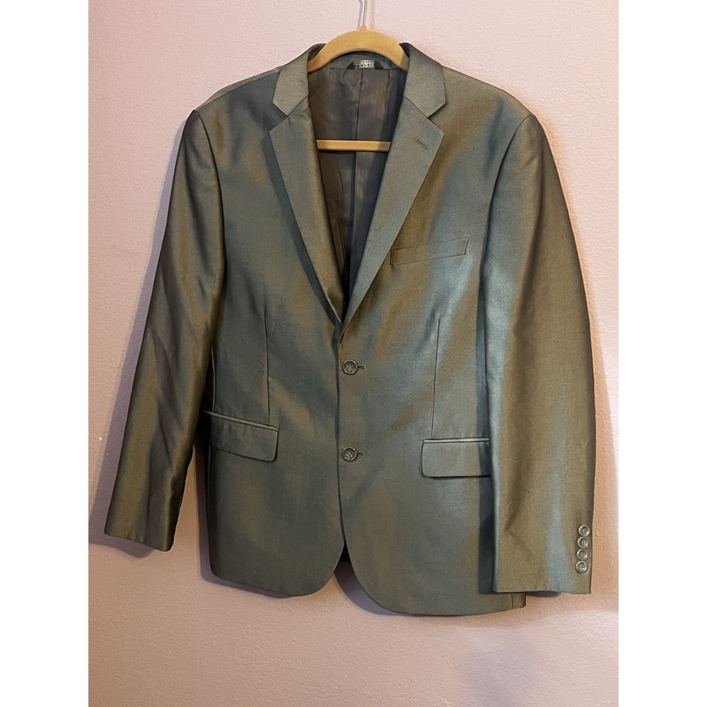 Caravelli Silver Grey Gray Men's Blazer Jacket Slim Chest 36